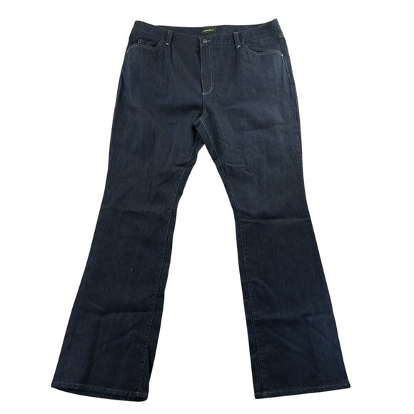 Eddie Bauer Womens Jeans Size 20T Bootcut Leg Classic Blue Denim Casual Relaxed - Picture 1 of 14